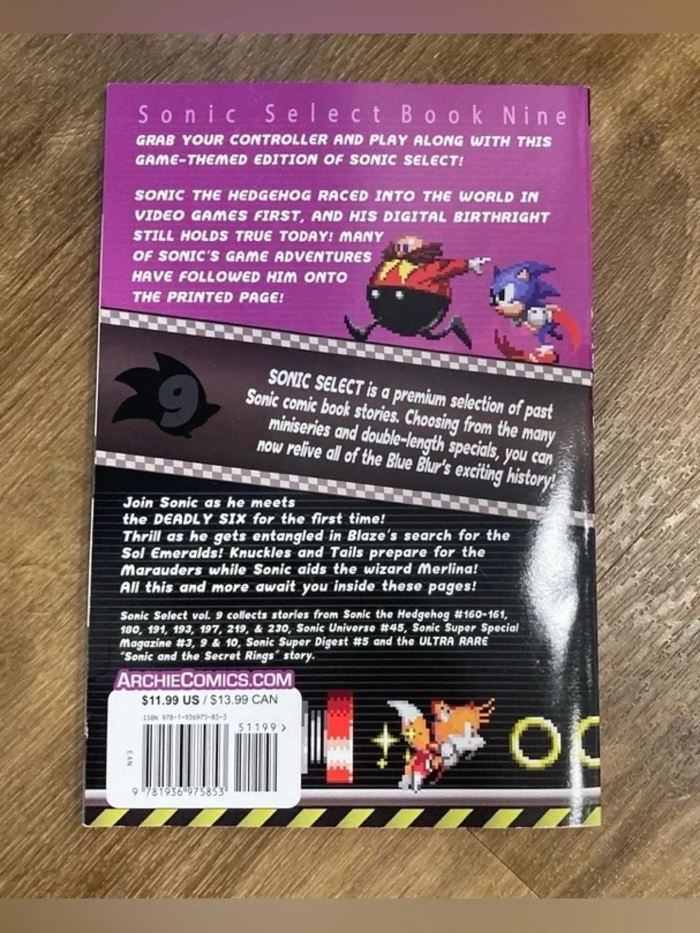Sonic Select Book Nine: The Games - Comic Book Rare Collectible Paperback